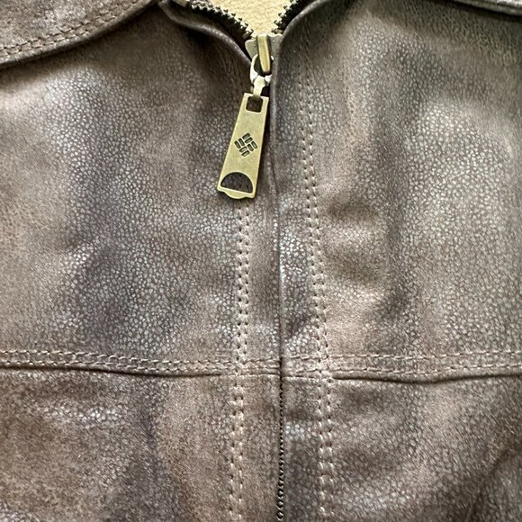 COLUMBIA‎ Mens Brown Leather Jacket Size XL in very good condition - Picture 9 of 16